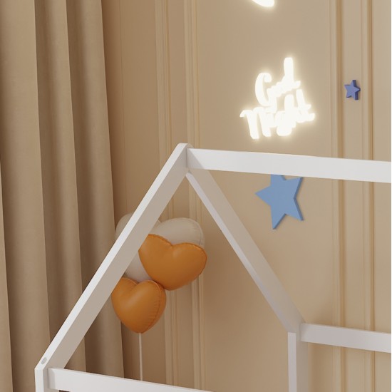 ΚΡΕΒΑΤΙ ΠΑΙΔΙΚΟ ΜΕ ΣΤΡΩΜΑ PEPE HM21302.01 ΞΥΛΟ ΠΕΥΚΟΥ ΣΕ ΛΕΥΚΟ--ΣΤΡΩΜΑ 90x190εκ