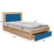 ΚΡΕΒΑΤΙ ΠΑΙΔΙΚΟ ΜΕ ΣΥΡΤΑΡΙ PLAYROOM HM10752.01 ΜΕΛΑΜΙΝΗ SONAMA/ΣΙΕΛ--ΣΤΡΩΜΑ 90x190εκ