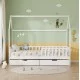 ΚΡΕΒΑΤΙ ΠΑΙΔΙΚΟ ΜΕ ΣΥΡΤΑΡΙΑ PHYLLIS HM724.03 τ.MONTESSORI ΛΕΥΚΟ 196x97x161Υεκ.