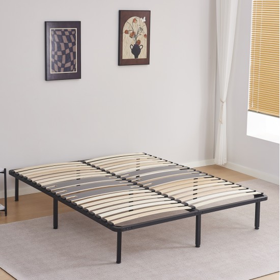 ΚΡΕΒΑΤΙ-ΥΠΟΣΤΡΩΜΑ ΔΙΠΛΟ MARKY HM694.01 ΜΕΤΑΛΛΙΚΟ ΜΑΥΡΟ ΓΙΑ ΣΤΡΩΜΑ 200x160εκ