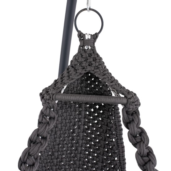 ΚΡΕΜΑΣΤΗ ΦΩΛΙΑ AUGUST ΜΑΚΡΑΜΕ-ΜΕΤΑΛΛΟ ΑΝΘΡΑΚΙ HM5922.10 123x113x145Υεκ.