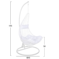 ΚΡΕΜΑΣΤΗ ΠΟΛΥΘΡΟΝΑ ΦΩΛΙΑ MILLIE HM5996.03 ΜΕΤΑΛΛΟ-ΣΥΝΘ.RATTAN ΛΕΥΚΟ Φ95x195Υεκ. ΚΡΕΜΑΣΤΗ ΠΟΛΥΘΡΟΝΑ ΦΩΛΙΑ MILLIE HM5996.03 ΜΕΤΑΛΛΟ-ΣΥΝΘ.RATTAN ΛΕΥΚΟ Φ95x195Υεκ.