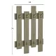 ΚΡΕΜΑΣΤΡΑ ΕΙΣΟΔΟΥ WESSON HM8940.12 ΜΕΛΑΜΙΝΗ ΣΕ OLIVE GREEN 64x4x79Υεκ.