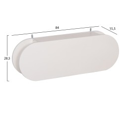 ΚΡΕΜΑΣΤΡΑ ΕΙΣΟΔΟΥ & ΚΛΕΙΣΤΟ ΡΑΦΙ STOR HM18078.03 ΜΕΛΑΜΙΝΗ ΣΚΟΥΡΟ ΓΚΡΙ 84x15.5x28.5Υεκ