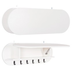 ΚΡΕΜΑΣΤΡΑ ΕΙΣΟΔΟΥ & ΚΛΕΙΣΤΟ ΡΑΦΙ STOR HM18078.03 ΜΕΛΑΜΙΝΗ ΣΚΟΥΡΟ ΓΚΡΙ 84x15.5x28.5Υεκ