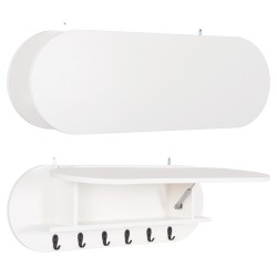 ΚΡΕΜΑΣΤΡΑ ΕΙΣΟΔΟΥ & ΚΛΕΙΣΤΟ ΡΑΦΙ STOR HM18078.03 ΜΕΛΑΜΙΝΗ ΣΚΟΥΡΟ ΓΚΡΙ 84x15.5x28.5Υεκ