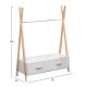 ΚΡΕΜΑΣΤΡΑ ΜΕ ΣΥΡΤΑΡΙΑ ΠΑΙΔΙΚH PASCHAL HM2491.03 ΜΕΛΑΜΙΝΗ-ΞΥΛΟ ΠΕΥΚΟΥ 80x40x130Υεκ
