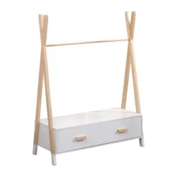 ΚΡΕΜΑΣΤΡΑ ΜΕ ΣΥΡΤΑΡΙΑ ΠΑΙΔΙΚH PASCHAL HM2491.03 ΜΕΛΑΜΙΝΗ-ΞΥΛΟ ΠΕΥΚΟΥ 80x40x130Υεκ