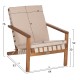 LOUNGE ΣΕΤ ΕΞ.ΧΩΡΟΥ 3ΤΜΧ DAME HM10982 ΞΥΛΟ ΑΚΑΚΙΑΣ--ΣΧΟΙΝΙ STRAP & ΜΑΞΙΛΑΡΙΑ ΣΕ ΜΠΕΖ