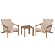 LOUNGE ΣΕΤ ΕΞ.ΧΩΡΟΥ 3ΤΜΧ DAME HM10982 ΞΥΛΟ ΑΚΑΚΙΑΣ--ΣΧΟΙΝΙ STRAP & ΜΑΞΙΛΑΡΙΑ ΣΕ ΜΠΕΖ