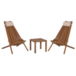 LOUNGE ΣΕΤ ΕΞ.ΧΩΡΟΥ 3ΤΜΧ SHIGAN HM10993 ΞΥΛΟ ΑΚΑΚΙΑΣ--ΜΑΞΙΛΑΡI ΚΕΦΑΛΗΣ ΣΕ ΜΠΕΖ