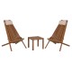 LOUNGE ΣΕΤ ΕΞ.ΧΩΡΟΥ 3ΤΜΧ SHIGAN HM10993 ΞΥΛΟ ΑΚΑΚΙΑΣ--ΜΑΞΙΛΑΡI ΚΕΦΑΛΗΣ ΣΕ ΜΠΕΖ
