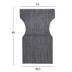 ΜΑΞΙΛΑΡΙ TEXTILENE 600gr/m2 2X1 ΓΚΡΙ ΓΙΑ ΠΟΛΥΘΡΟΝΑ ΣΚΗΝΟΘΕΤΗ HM5272.10 46.5Χ53Χ80Υεκ.