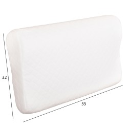 ΜΑΞΙΛΑΡΙ ΥΠΝΟΥ BEZEL HM673 MEMORY FOAM-ΛΕΥΚΟ ΥΦΑΣΜΑ 55x32Υεκ ΜΑΞΙΛΑΡΙ ΥΠΝΟΥ BEZEL HM673 MEMORY FOAM-ΛΕΥΚΟ ΥΦΑΣΜΑ 55x32Υεκ