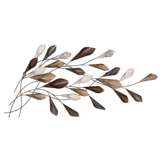 ΜΕΤΑΛΛΙΚΟ ΔΙΑΚΟΣΜΗΤΙΚΟ ΤΟΙΧΟΥ HM7159 ΑΝΘΡΑΚΙ ΧΡΥΣΟ 44x5x87Y εκ.