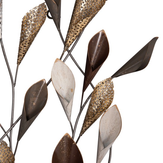 ΜΕΤΑΛΛΙΚΟ ΔΙΑΚΟΣΜΗΤΙΚΟ ΤΟΙΧΟΥ HM7159 ΑΝΘΡΑΚΙ ΧΡΥΣΟ 44x5x87Y εκ.