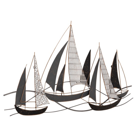 ΜΕΤΑΛΛΙΚΟ ΔΙΑΚΟΣΜΗΤΙΚΟ ΤΟΙΧΟΥ HM7160 ΑΝΘΡΑΚΙ ΛΕΥΚΟ ΧΡΥΣΟ 91x3x55Y εκ.