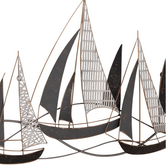 ΜΕΤΑΛΛΙΚΟ ΔΙΑΚΟΣΜΗΤΙΚΟ ΤΟΙΧΟΥ HM7160 ΑΝΘΡΑΚΙ ΛΕΥΚΟ ΧΡΥΣΟ 91x3x55Y εκ.