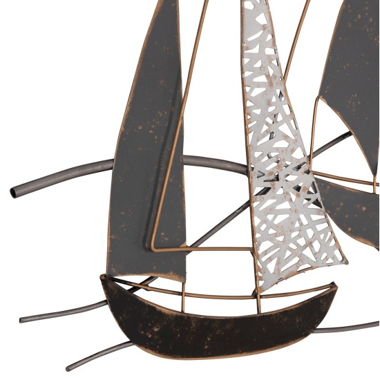 ΜΕΤΑΛΛΙΚΟ ΔΙΑΚΟΣΜΗΤΙΚΟ ΤΟΙΧΟΥ HM7160 ΑΝΘΡΑΚΙ ΛΕΥΚΟ ΧΡΥΣΟ 91x3x55Y εκ.