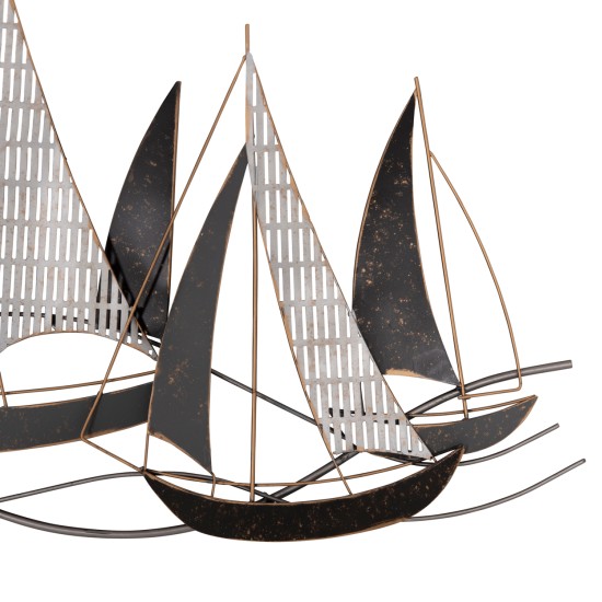 ΜΕΤΑΛΛΙΚΟ ΔΙΑΚΟΣΜΗΤΙΚΟ ΤΟΙΧΟΥ HM7160 ΑΝΘΡΑΚΙ ΛΕΥΚΟ ΧΡΥΣΟ 91x3x55Y εκ.