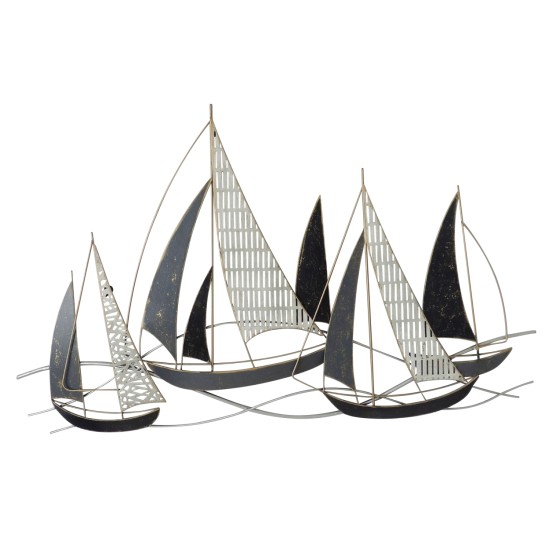 ΜΕΤΑΛΛΙΚΟ ΔΙΑΚΟΣΜΗΤΙΚΟ ΤΟΙΧΟΥ HM7160 ΑΝΘΡΑΚΙ ΛΕΥΚΟ ΧΡΥΣΟ 91x3x55Y εκ.