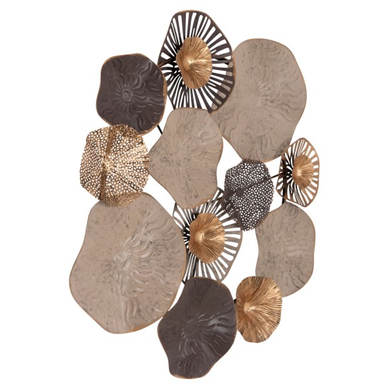 ΜΕΤΑΛΛΙΚΟ ΔΙΑΚΟΣΜΗΤΙΚΟ ΤΟΙΧΟΥ HM7163 ΚΑΦΕ ΕΚΡΟΥ ΧΡΥΣΟ 69x8x69Y εκ.