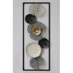 ΜΕΤΑΛΛΙΚΟ ΔΙΑΚΟΣΜΗΤΙΚΟ ΤΟΙΧΟΥ HM7169 ΜΑΥΡΟ ΛΕΥΚΟ ΑΣΗΜΙ 28x4x75Y εκ.