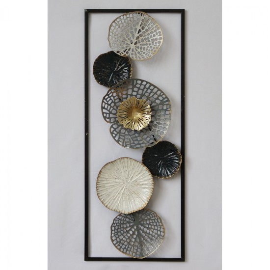 ΜΕΤΑΛΛΙΚΟ ΔΙΑΚΟΣΜΗΤΙΚΟ ΤΟΙΧΟΥ HM7169 ΜΑΥΡΟ ΛΕΥΚΟ ΑΣΗΜΙ 28x4x75Y εκ.