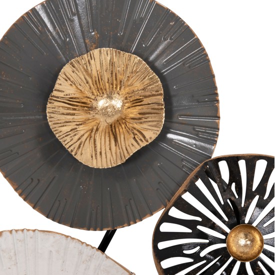 ΜΕΤΑΛΛΙΚΟ ΔΙΑΚΟΣΜΗΤΙΚΟ ΤΟΙΧΟΥ HM7170 ΓΚΡΙ ΕΚΡΟΥ ΧΡΥΣΟ 88x7x51Y εκ.