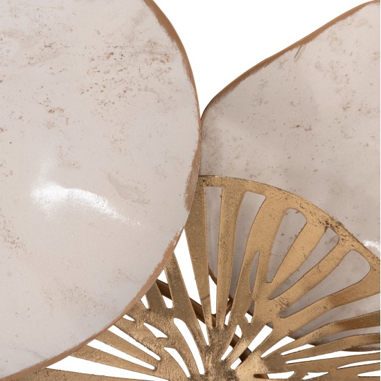 ΜΕΤΑΛΛΙΚΟ ΔΙΑΚΟΣΜΗΤΙΚΟ ΤΟΙΧΟΥ HM7177 ΧΡΥΣΟ ΛΕΥΚΟ 74x10x38Y εκ.