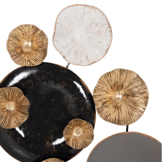 ΜΕΤΑΛΛΙΚΟ ΔΙΑΚΟΣΜΗΤΙΚΟ ΤΟΙΧΟΥ HM7179 ΓΚΡΙ ΧΡΥΣΟ 66x6x38Y εκ.