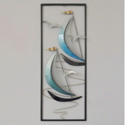 ΜΕΤΑΛΛΙΚΟ ΔΙΑΚΟΣΜΗΤΙΚΟ ΤΟΙΧΟΥ HM7185 ΓΑΛΑΖΙΟ ΜΑΥΡΟ 28x4x75Y εκ.