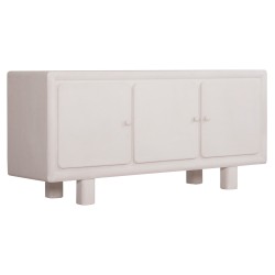 ΜΠΟΥΦΕΣ ΣΕΙΡΑ SANTORINI HM18068 MDF ΣΕ ΥΠΟΛΕΥΚΟ ΧΡΩΜΑ-3 ΠΟΡΤΕΣ 140x38x64Υεκ.