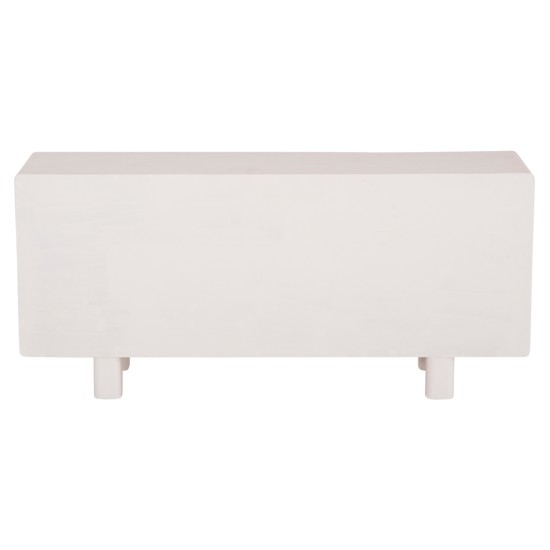 ΜΠΟΥΦΕΣ ΣΕΙΡΑ SANTORINI HM18068 MDF ΣΕ ΥΠΟΛΕΥΚΟ ΧΡΩΜΑ-3 ΠΟΡΤΕΣ 140x38x64Υεκ.