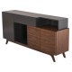 ΜΠΟΥΦΕΣ PREDA HM9747 MDF ΜΕ ΚΑΡΥΔΙ & ΣΚΟΥΡΟ ΓΚΡΙ ΚΑΠΛΑΜΑ 167x28-40x80Υεκ.