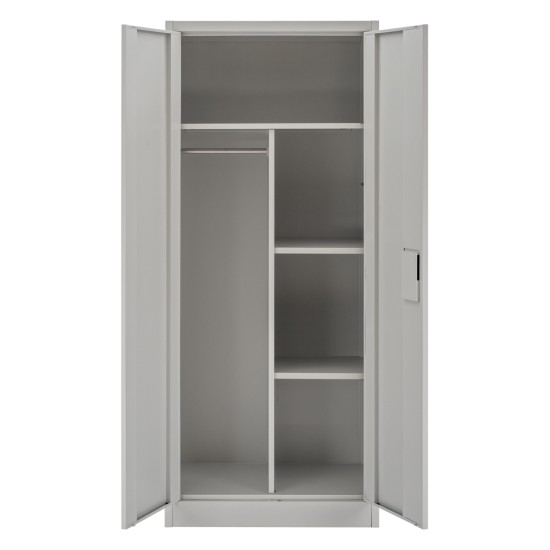 ΝΤΟΥΛΑΠΑ 2ΦΥΛΛΗ ΜΕΤΑΛΛΙΚΗ HRONDA HM5749.21 ME ΧΩΡΙΣΜΑ & ΚΛΕΙΔΑΡΙΑ 70x40x170Υεκ.