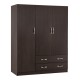 ΝΤΟΥΛΑΠΑ 3ΦΥΛΛΗ CARLY HM384.01 ΜΕ ΔΥΟ ΣΥΡΤΑΡΙΑ ZEBRANO 150X55Χ180Υεκ.