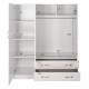 ΝΤΟΥΛΑΠΑ 3ΦΥΛΛΗ CARLY HM384.05 ΜΕ ΔΥΟ ΣΥΡΤΑΡΙΑ ΛΕΥΚΗ 150X55Χ180Υεκ. ΝΤΟΥΛΑΠΑ 3ΦΥΛΛΗ CARLY HM384.05 ΜΕ ΔΥΟ ΣΥΡΤΑΡΙΑ ΛΕΥΚΗ 150X55Χ180Υεκ.
