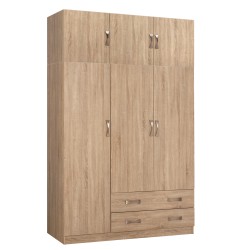 ΝΤΟΥΛΑΠΑ 3ΦΥΛΛΗ ΜΕ ΠΑΤΑΡΙ CARLY HM10891.02 ΜΕΛΑΜΙΝΗ ΣΕ SONAMA 150X55Χ240Υεκ.