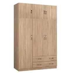 ΝΤΟΥΛΑΠΑ 3ΦΥΛΛΗ ΜΕ ΠΑΤΑΡΙ CARLY HM10891.02 ΜΕΛΑΜΙΝΗ ΣΕ SONAMA 150X55Χ240Υεκ.