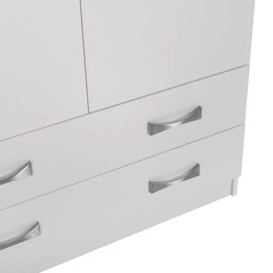 ΝΤΟΥΛΑΠΑ 3ΦΥΛΛΗ ΜΕ ΠΑΤΑΡΙ CARLY HM10891.05 ΜΕΛΑΜΙΝΗ ΣΕ ΛΕΥΚΟ 150X55Χ240Υεκ.