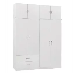 ΝΤΟΥΛΑΠΑ 4-ΦΥΛΛΗ ΜΕ ΠΑΤΑΡΙ & ΣΥΡΤΑΡΙΑ JENNA HM11355.05 ΜΕΛΑΜΙΝΗ ΣΕ ΛΕΥΚΟ 160x43x240Υεκ