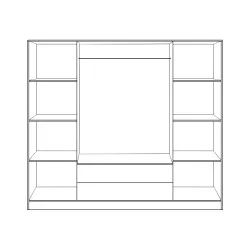 ΝΤΟΥΛΑΠΑ 4ΦΥΛΛΗ ΜΕ 2 ΣΥΡΤΑΡΙΑ AZALEA 200Χ56Χ180Υεκ. HM353.02 SONAMA