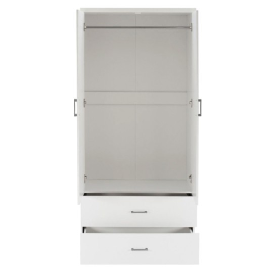 ΝΤΟΥΛΑΠΑ 4ΦΥΛΛΗ REINA ME 4 ΣΥΡΤΑΡΙΑ HM21258 ΜΕΛΑΜΙΝΗ ΣΕ ΛΕΥΚΟ 160x42,5x180,5Υεκ