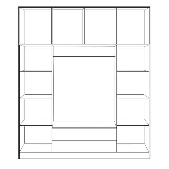 ΝΤΟΥΛΑΠΑ 4ΦΥΛΛΗ ΜΕ ΠΑΤΑΡΙ ΚΑΙ 2 ΣΥΡΤΑΡΙΑ 200Χ240Χ55.5εκ ZEBRANO HM11224.01