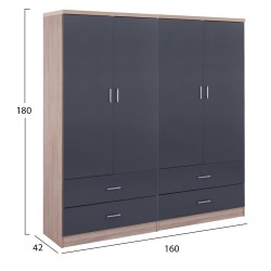 ΝΤΟΥΛΑΠΑ 4ΦΥΛΛΗ REINA ME 4 ΣΥΡΤΑΡΙΑ HM21259 ΜΕΛΑΜΙΝΗ ΓΚΡΙ-SONAMA 160x42x180Υεκ ΝΤΟΥΛΑΠΑ 4ΦΥΛΛΗ REINA ME 4 ΣΥΡΤΑΡΙΑ HM21259 ΜΕΛΑΜΙΝΗ ΓΚΡΙ-SONAMA 160x42x180Υεκ