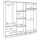 ΝΤΟΥΛΑΠΑ 6ΦΥΛΛΗ BLAKELY HM21235.01 ΜΕΛΑΜΙΝΗ ΧΡΩΜΑ ZEBRANO 201x43x181Υεκ