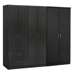 ΝΤΟΥΛΑΠΑ 6ΦΥΛΛΗ BLAKELY HM21235.01 ΜΕΛΑΜΙΝΗ ΧΡΩΜΑ ZEBRANO 201x43x181Υεκ