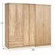 ΝΤΟΥΛΑΠΑ 6ΦΥΛΛΗ BLAKELY HM21235.02 ΜΕΛΑΜΙΝΗ ΧΡΩΜΑ SONAMA 201x43x181Υεκ