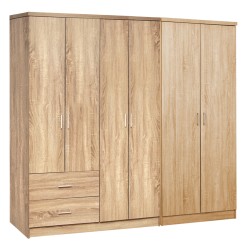 ΝΤΟΥΛΑΠΑ 6ΦΥΛΛΗ BLAKELY HM21235.02 ΜΕΛΑΜΙΝΗ ΧΡΩΜΑ SONAMA 201x43x181Υεκ